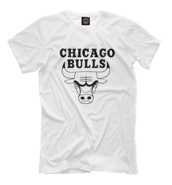Мужская футболка с изображением Chicago Bulls цвета Белый