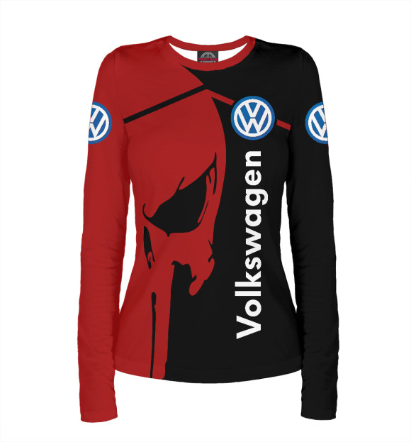Женский лонгслив с изображением Volkswagen цвета Белый