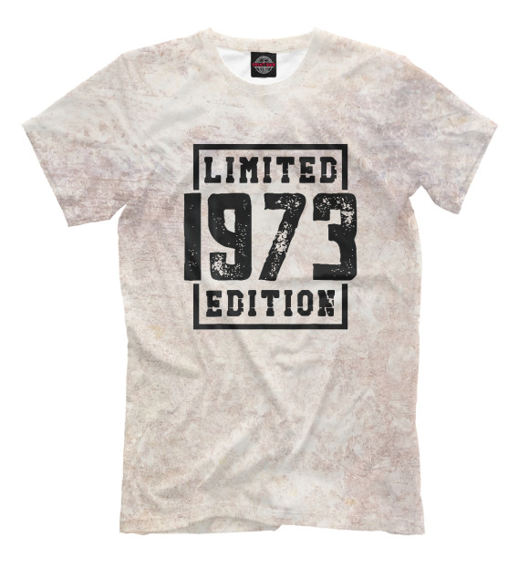 Мужская футболка с изображением Limited 1973 Edition цвета Белый