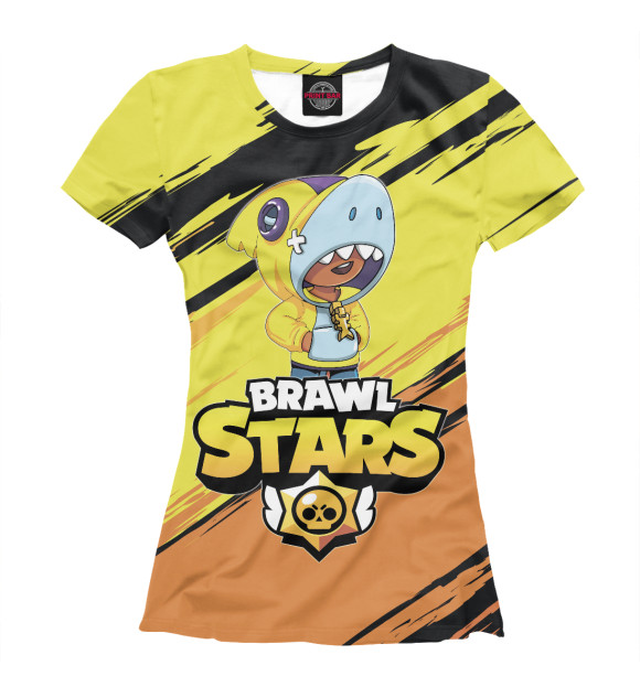 Футболка для девочек с изображением Brawl Stars цвета Белый