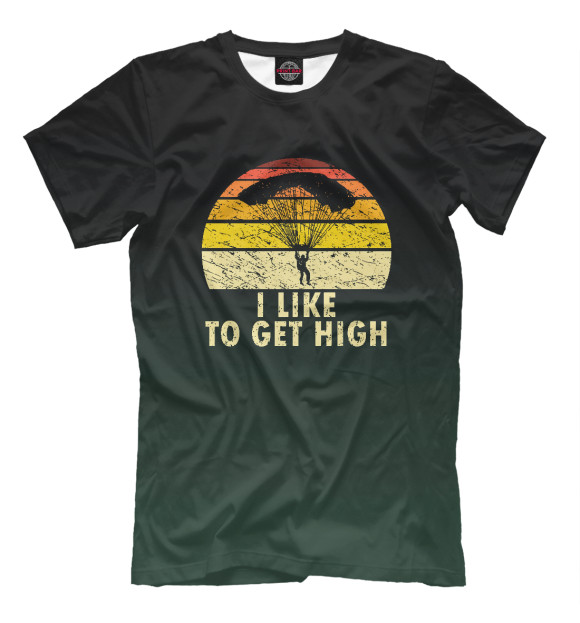 Футболка для мальчиков с изображением I Like To Get High цвета Белый