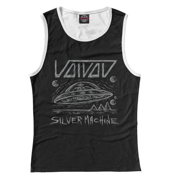 Женская майка с изображением Voivod цвета Белый