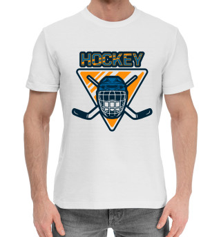 Мужская хлопковая футболка Hockey