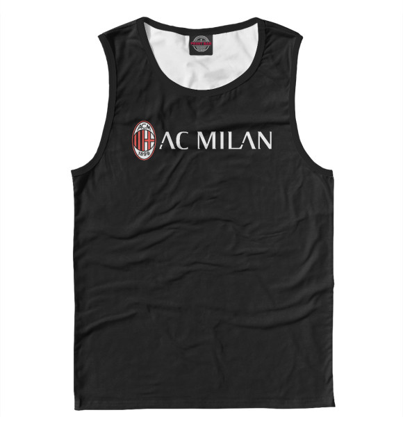 Мужская майка с изображением AC Milan цвета Белый