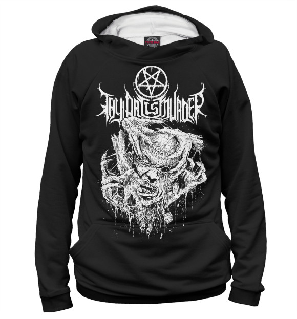 Женское худи с изображением Thy Art Is Murder цвета Белый