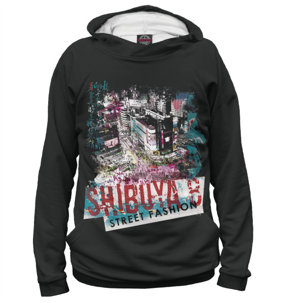 Женское худи с изображением Shibuya 8 цвета Белый