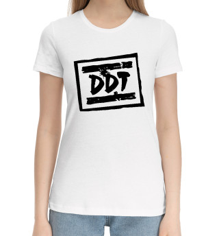 Хлопковая футболка для девочек ДДТ лого