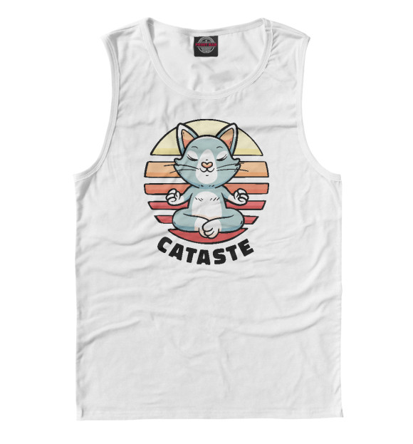 Майка для мальчика с изображением Namaste цвета Белый