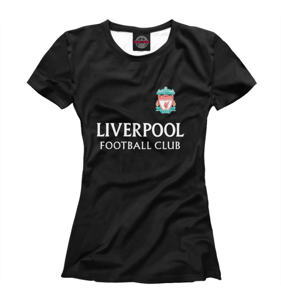 Футболка для девочек с изображением Liverpool цвета Белый