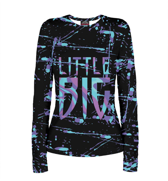 Женский лонгслив с изображением Little Big цвета Белый