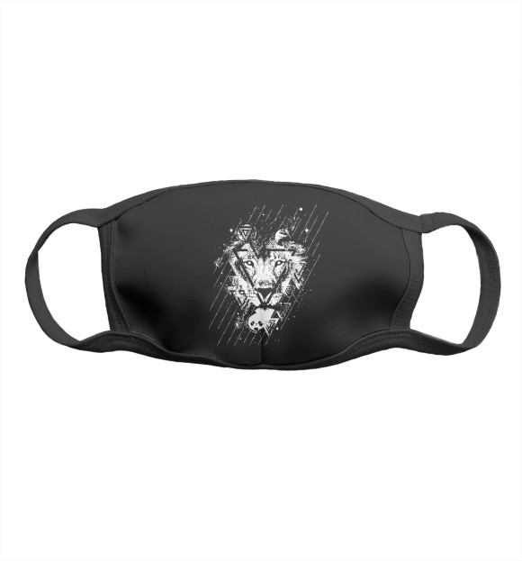 Маска тканевая с притом Лев цвета Белый Маска тканевая с изображением Лев цвета Белый