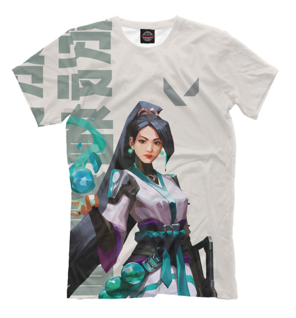 Футболка для мальчиков с изображением Sage Valorant цвета Белый