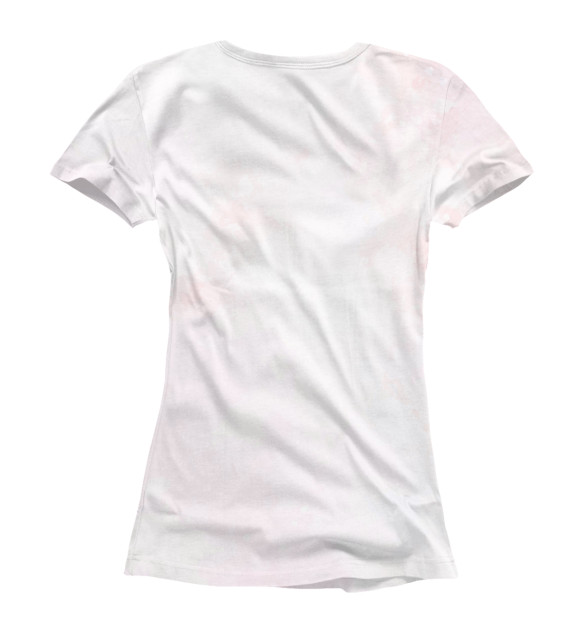 Женская футболка с изображением Бишон Фризе цвета Белый