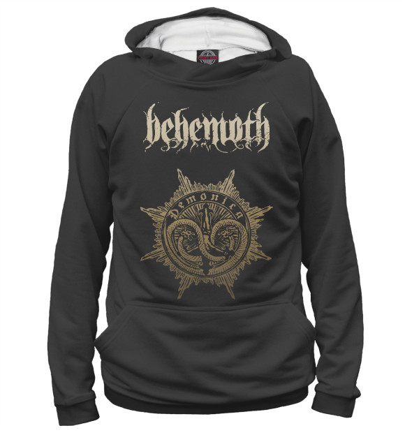 Женское худи с изображением Behemoth цвета Белый