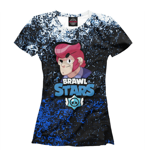 Футболка для девочек с изображением Brawl Stars цвета Белый