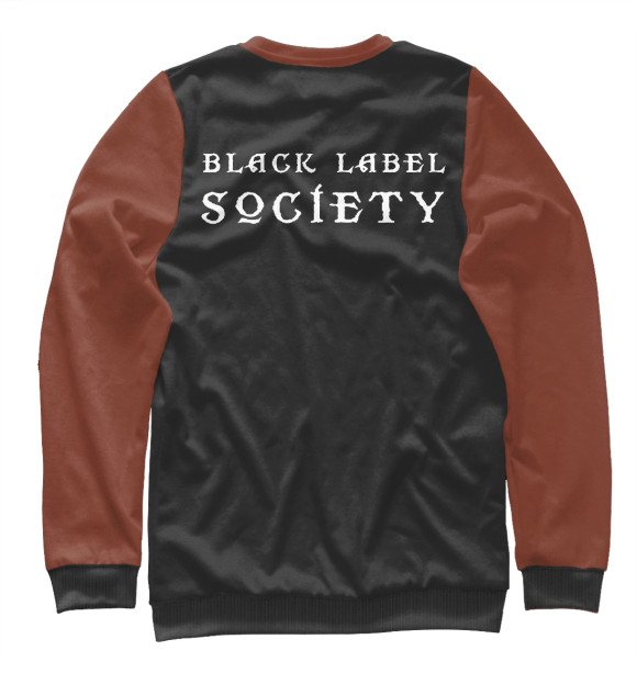 Свитшот для мальчиков с изображением Black label society цвета Белый