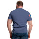 Мужская футболка Академия ВВС Кубы (синий фон)