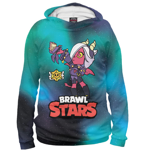 Мужское худи с изображением Колетт Colette Brawl Stars цвета Белый