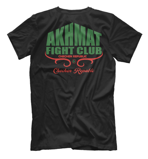 Мужская футболка с изображением Akhmat Fight Club цвета Белый