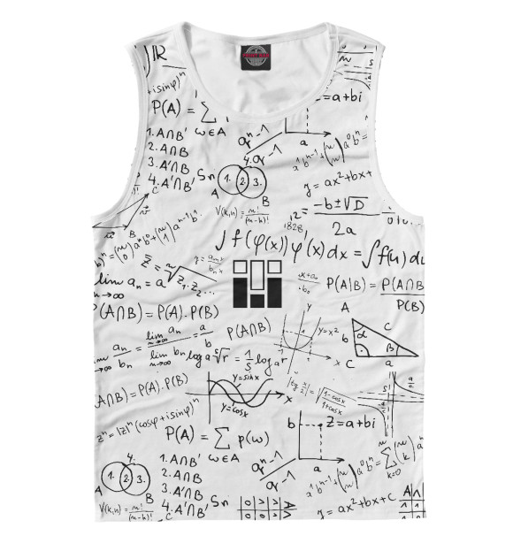 Мужская майка с притом Я инженер цвета Белый Мужская майка с изображением Я инженер цвета Белый