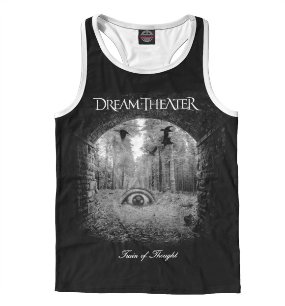 Мужская майка-борцовка с притом Dreamtheater цвета Белый Мужская майка-борцовка с изображением Dreamtheater цвета Белый