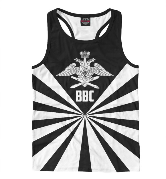 Мужская майка-борцовка с изображением Военно Воздушные Силы цвета Белый