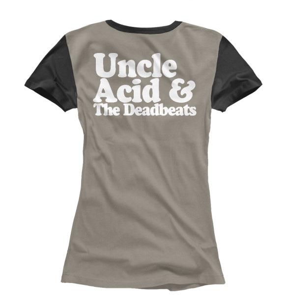 Женская футболка с изображением Uncle acid цвета Белый