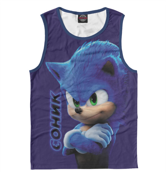 Майка для мальчика с изображением Sonic цвета Белый