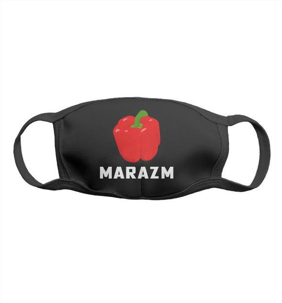 Маска тканевая с изображением Marazm / Маразм цвета Белый
