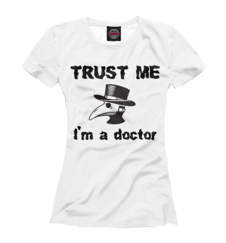 Женская футболка Чумной доктор