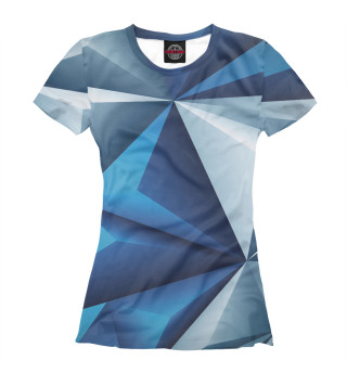 Женская футболка Пирамидальный авангардный паттерн