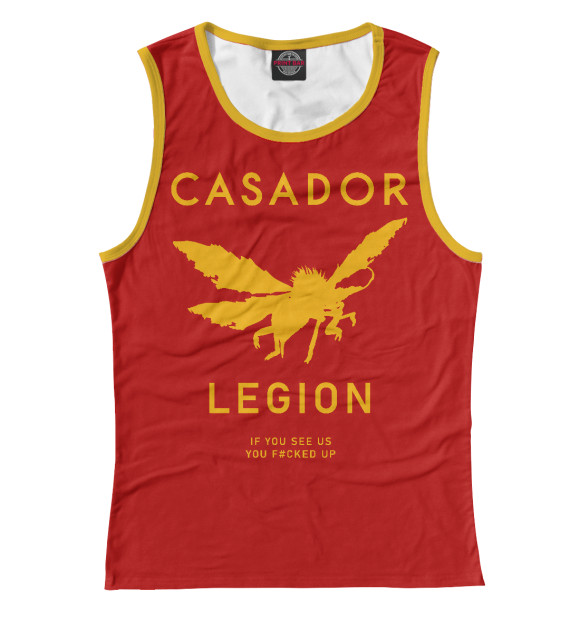 Майка для девочки с изображением Фоллаут Касадор цвета Белый