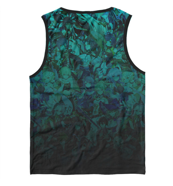 Мужская майка с изображением Genshin Impact Адепт Сяо цвета Белый