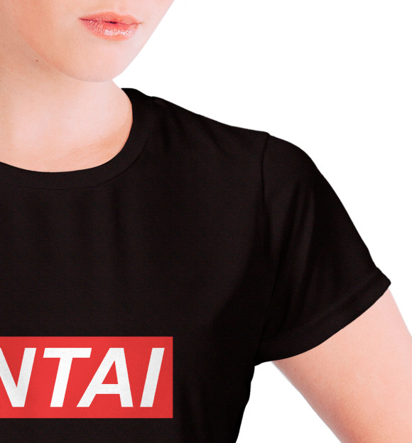 Женская футболка с изображением Hentai цвета Белый
