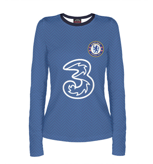 Женский лонгслив с изображением Chelsea форма цвета Белый