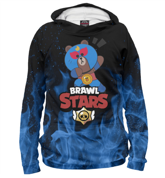 Женское худи с изображением Brawl Stars цвета Белый