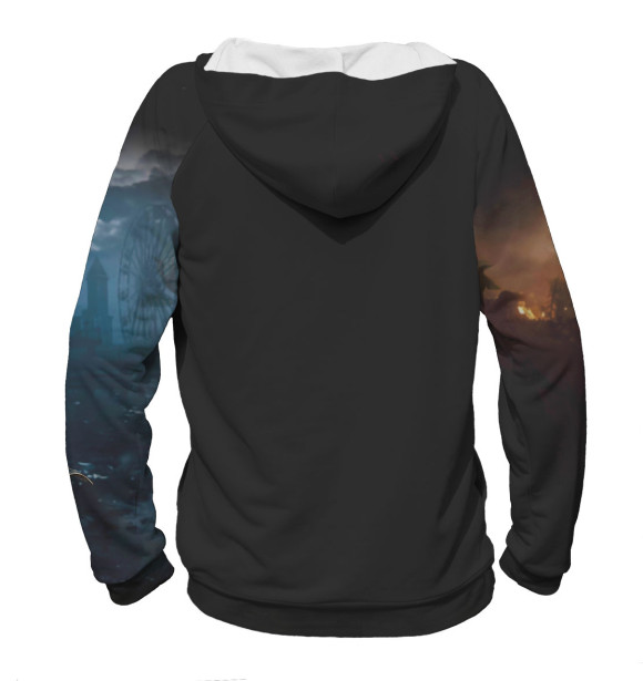 Женское худи с изображением Элли, Эбби и Джоэл цвета Белый