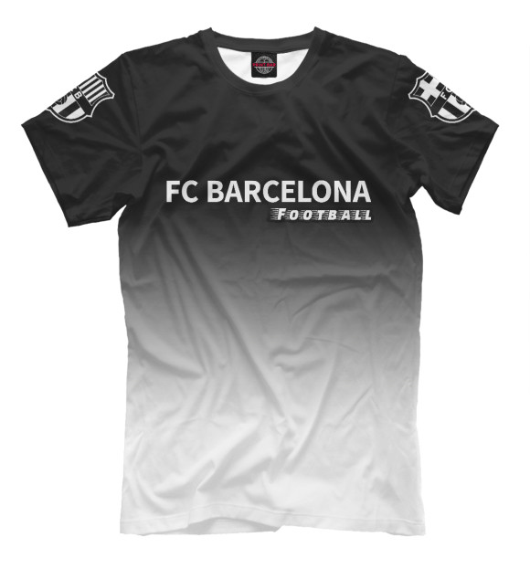 Мужская футболка с изображением Барселона | Football цвета Белый