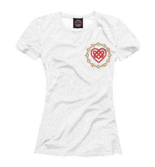 Женская футболка Знак любви Узел Сердце