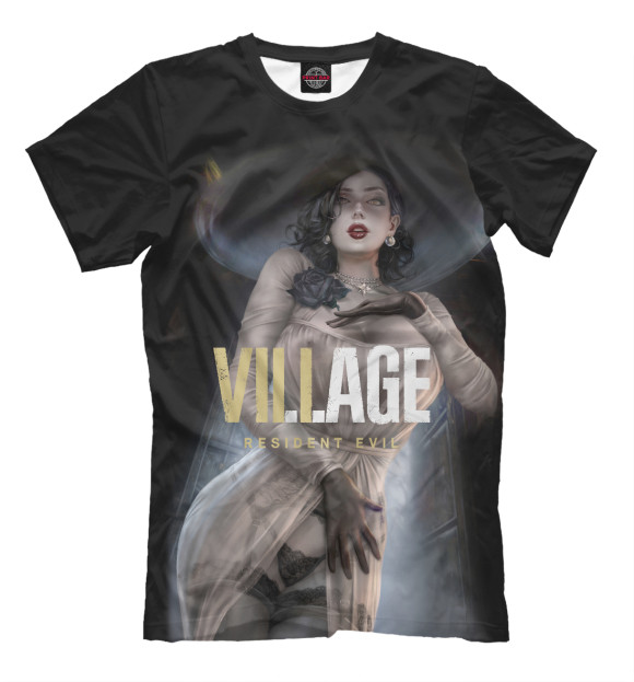 Футболка для мальчиков с изображением Lady Alcina Dimitrescu цвета Белый