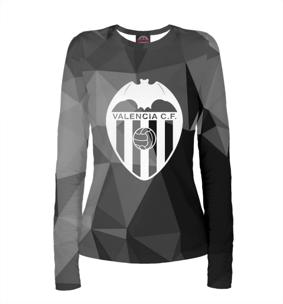 Женский лонгслив с изображением Valencia цвета Белый