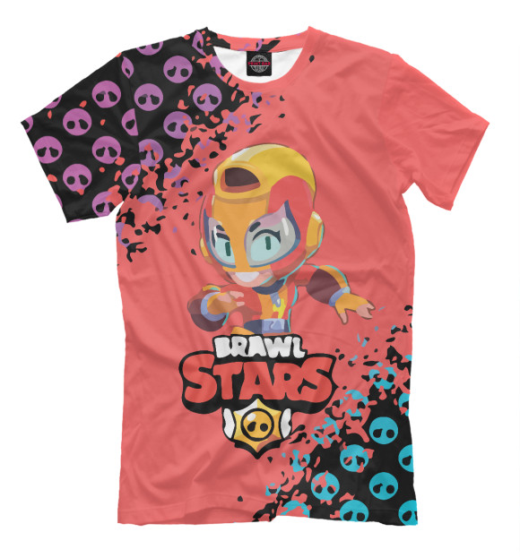 Мужская футболка с изображением Brawl Stars цвета Белый