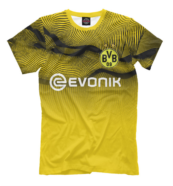 Мужская футболка с изображением Borussia Dortmund цвета Белый
