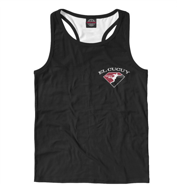 Мужская майка-борцовка с притом Тони Фергюсон Эль Кукуй цвета Белый Мужская майка-борцовка с изображением Тони Фергюсон Эль Кукуй цвета Белый