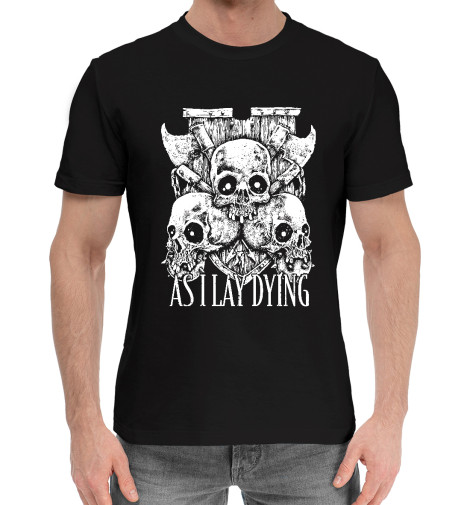 Хлопковые футболки Print Bar As I Lay Dying (черепа) цена и фото