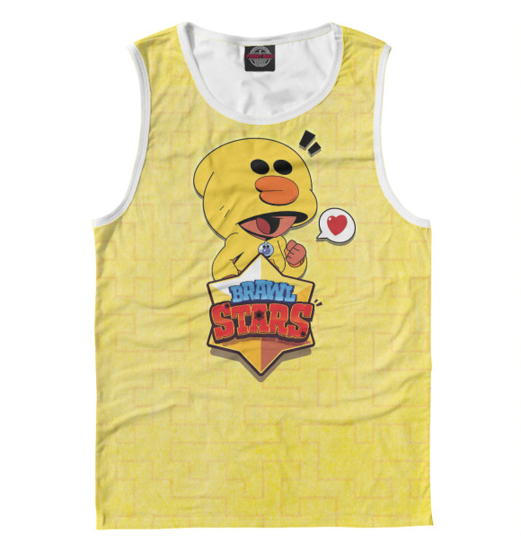 Майка для мальчика с изображением Brawl Stars цвета Белый