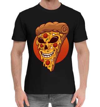 Мужская хлопковая футболка Pizza zombi