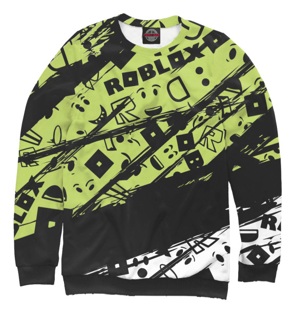 Женский свитшот с изображением Roblox цвета Белый