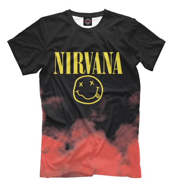 Футболка для мальчиков с изображением Nirvana цвета Белый