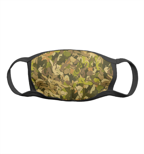 Маска тканевая с изображением Белки цвета Белый